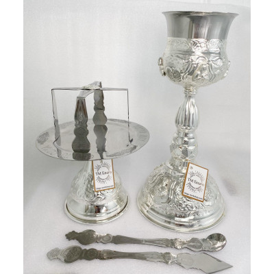  Євхаристичний набір Грецький, нікель, 500 мл