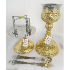  Євхаристичний набір Грецький, латунь, 500 мл