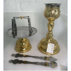  Євхаристичний набір Грецький, латунь, 350 мл