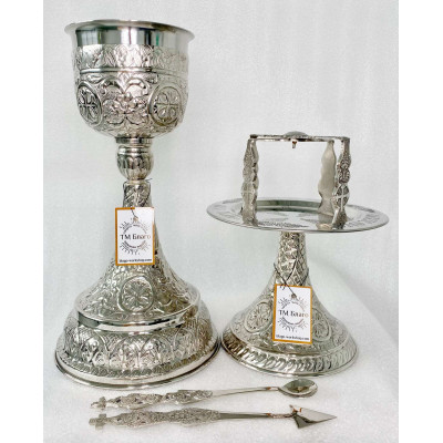  Євхаристичний набір Грецький, нікель, 750 мл